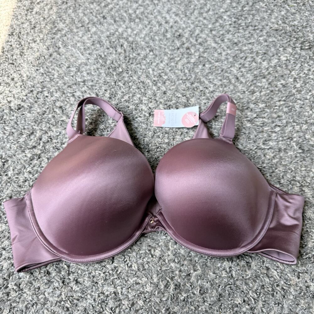 Cacique Women Bra 42D Boost Plunge Push Up Underwired Back Smoothing New
